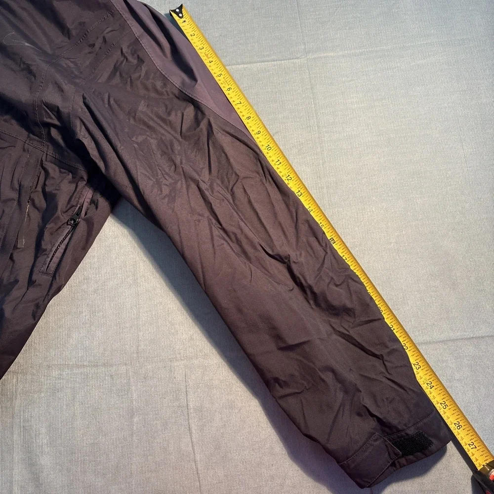 Nike Mens Hooded Rain Jacket Dark Charcoal Purple Full Zip MP3 Pocket Large